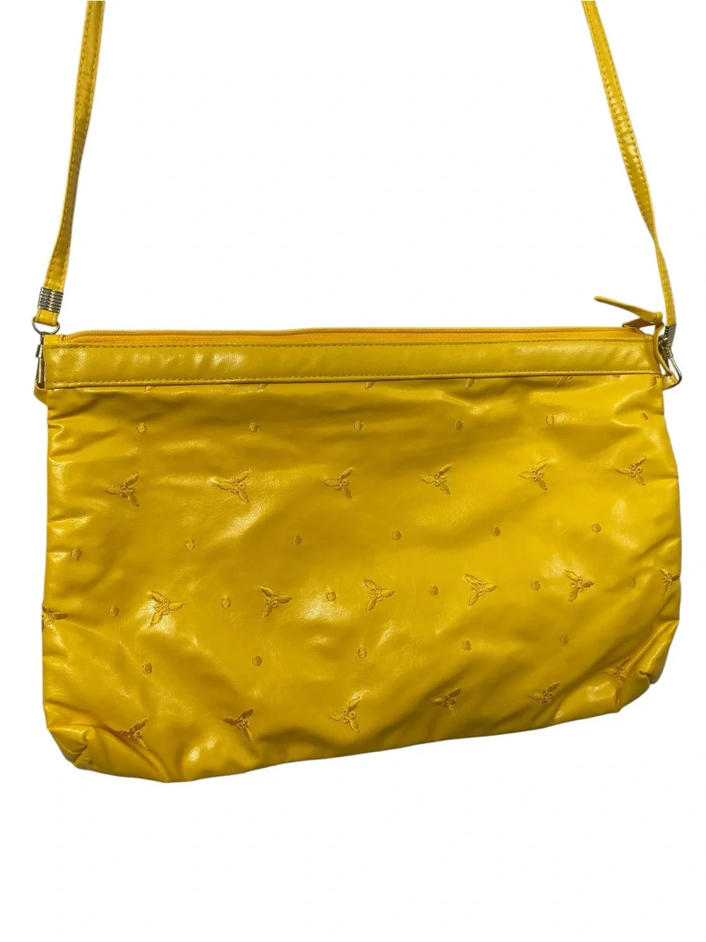 Vintage Yellow Floral Purse 80s Shoulder Bag Granny Boho Summer Cottagecore